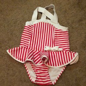 Toddler girl one piece bathing suit.